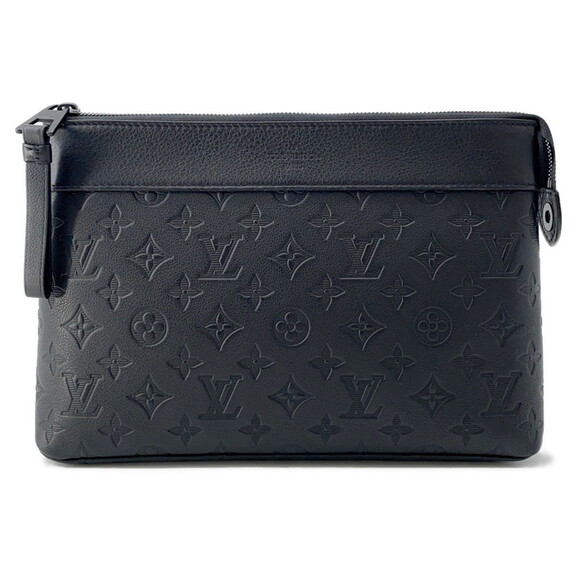LOUIS VUITTON Black Monogram Clutch Bag - Picture 1 of 12